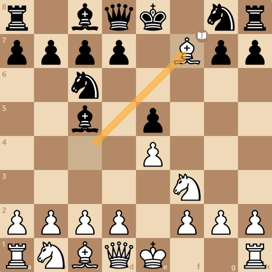 King's Gambit chess TRAP in Bertin gambit line, Three pawns sacrifice